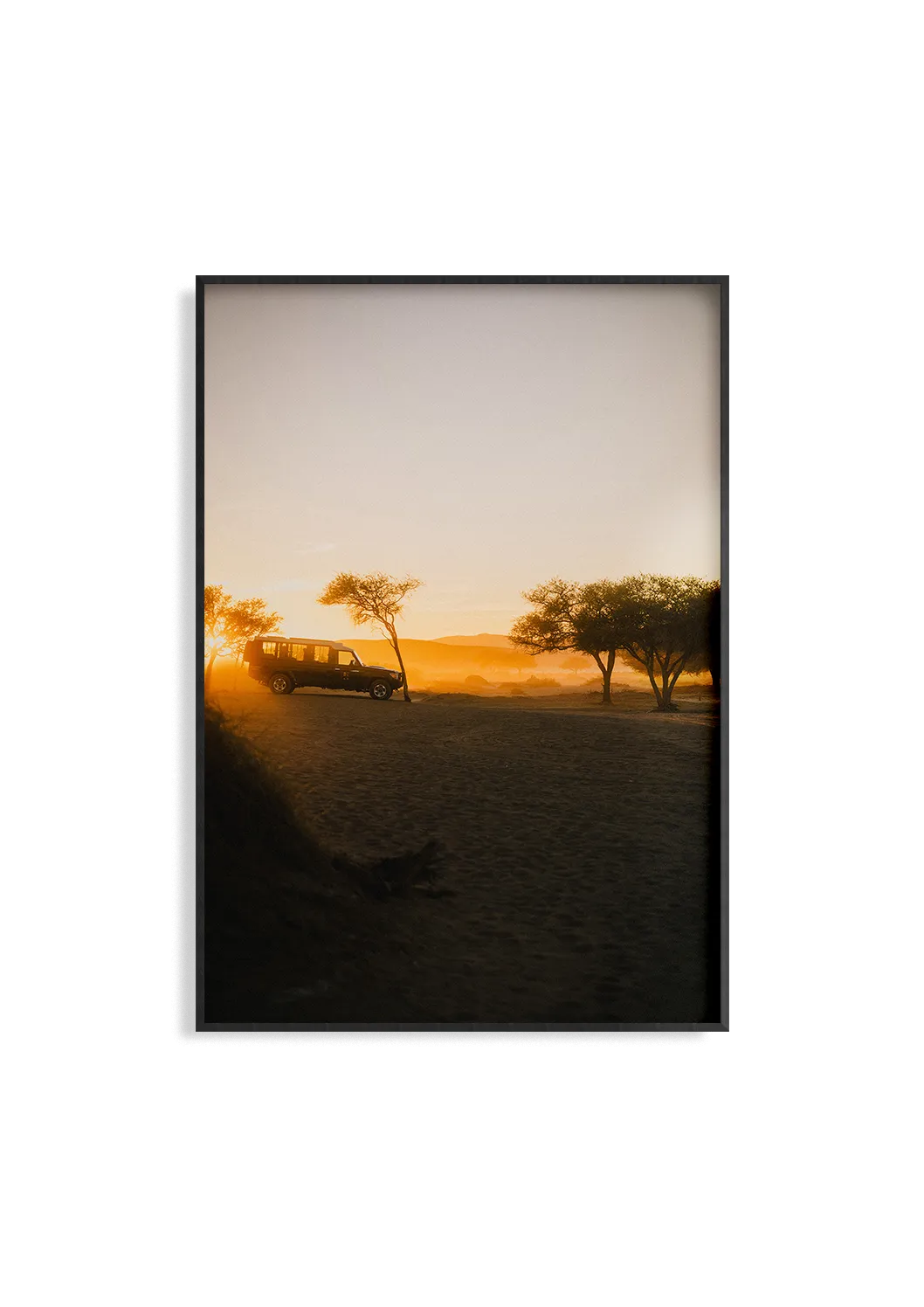 Dawn – Fotografie Kunstdruck von Alexander Zahn, Morgengrauen Wüste