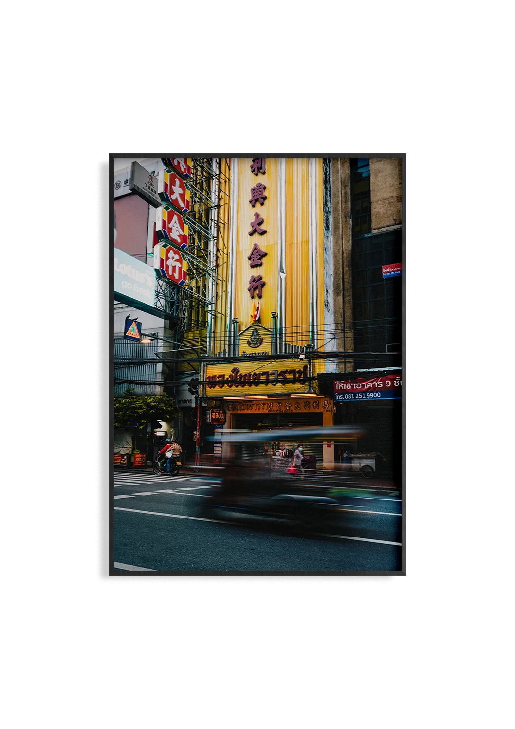 Running Late – Straßenfotografie Kunstdruck von Alexander Zahn, Bangkok Stadtleben