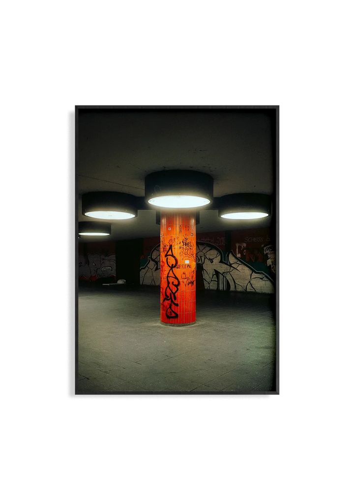 Underground – Fotografie Kunstdruck von Alexander Zahn, U-Bahn Tunnel