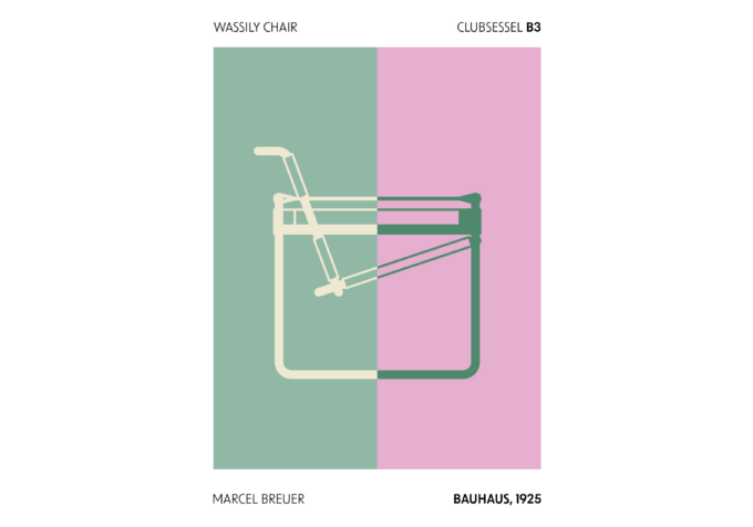 Bauhaus Clubsessel - 21x29,7cm