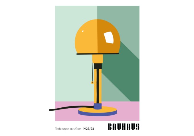 Bauhaus Lampe - 70x100cm